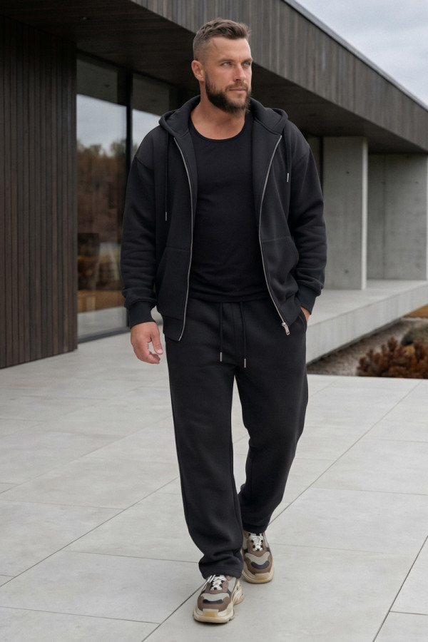 Herren-Sportanzug Freever NF 8419-8834 schwarz, Фото №2- freever.ua