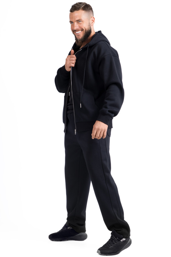 Men's Freever NF 8419-8834 black tracksuit, Фото №4- freever.ua