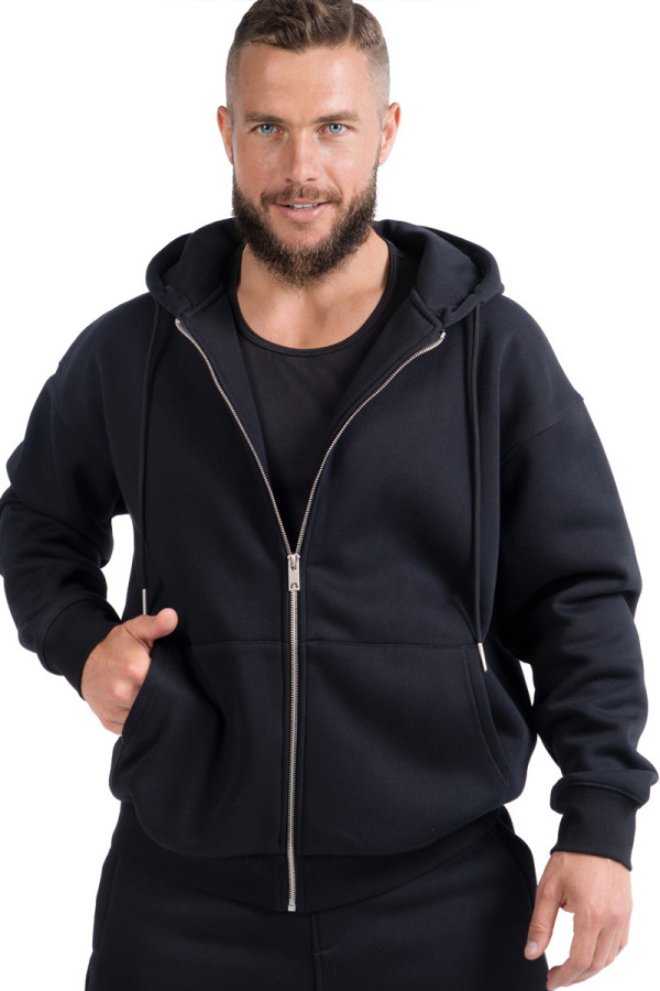 Men's Freever NF 8419-8834 black tracksuit, Фото №3- freever.ua