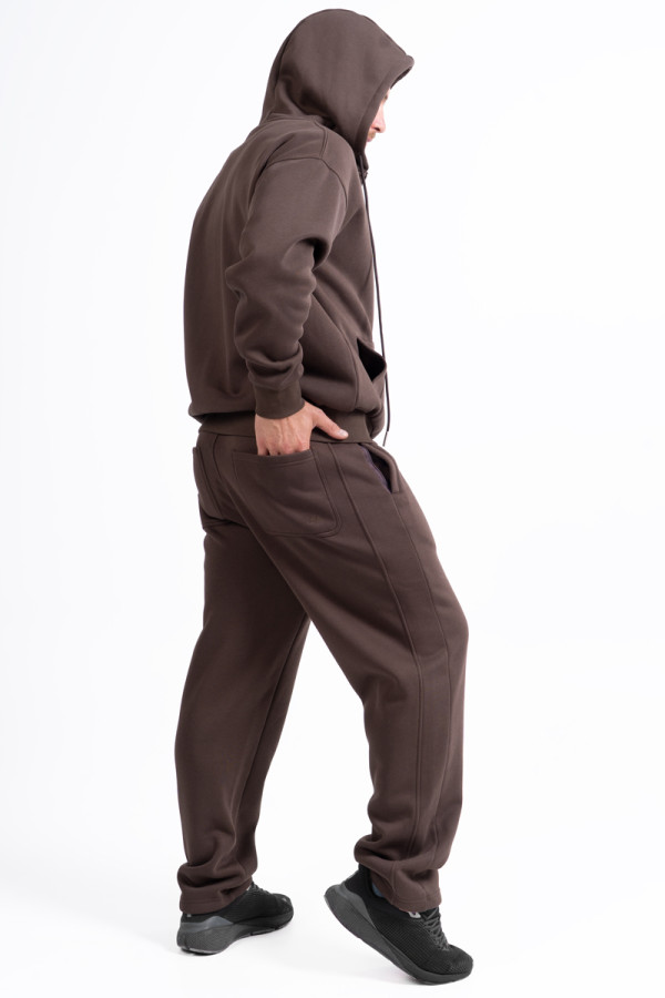 Men's Freever NF 8419-8834 brown tracksuit, Фото №3- freever.ua