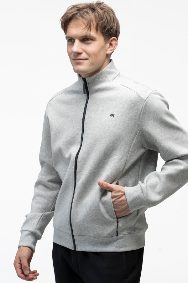 Men's sports jacket Freever JF 8421 light gray, Фото №3- freever.ua