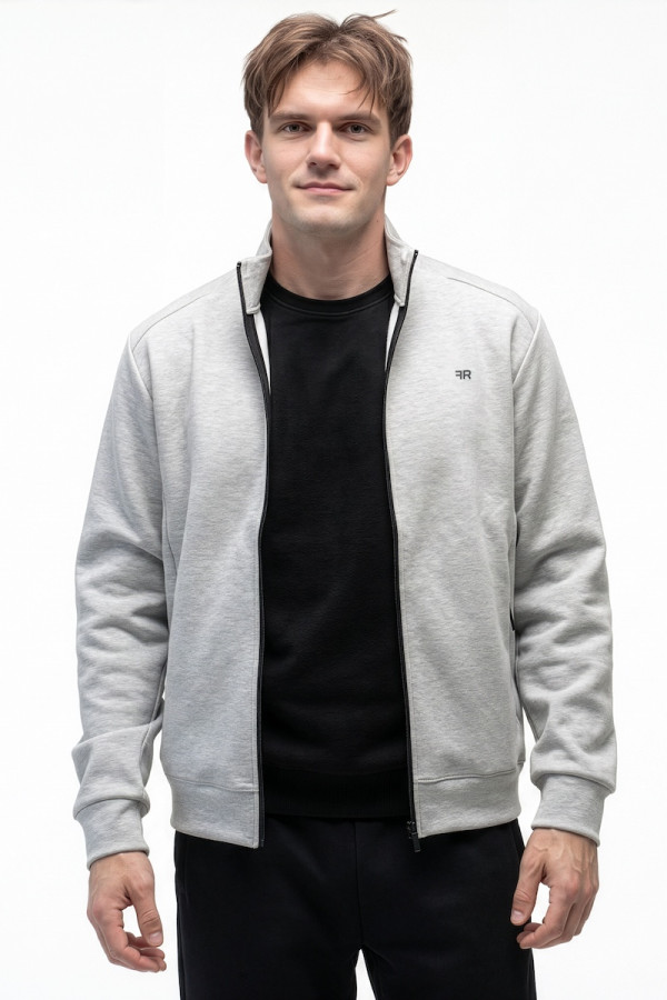Men's sports jacket Freever JF 8421 light gray, Фото №5- freever.ua