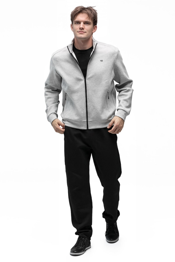 Men's sports jacket Freever JF 8421 light gray, Фото №4- freever.ua