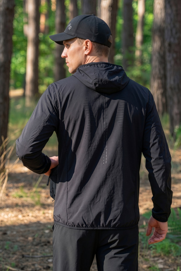 Men's sports jacket Freever JF 8424 black, Фото №5- freever.ua