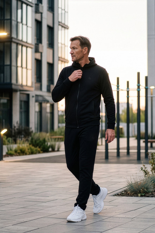 Men's Sports Suit Freever 8505-8925 Black, Фото №2- freever.ua