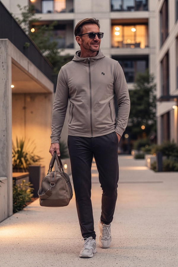 Men's tracksuit Freever 8505-8925 beige, Фото №2- freever.ua