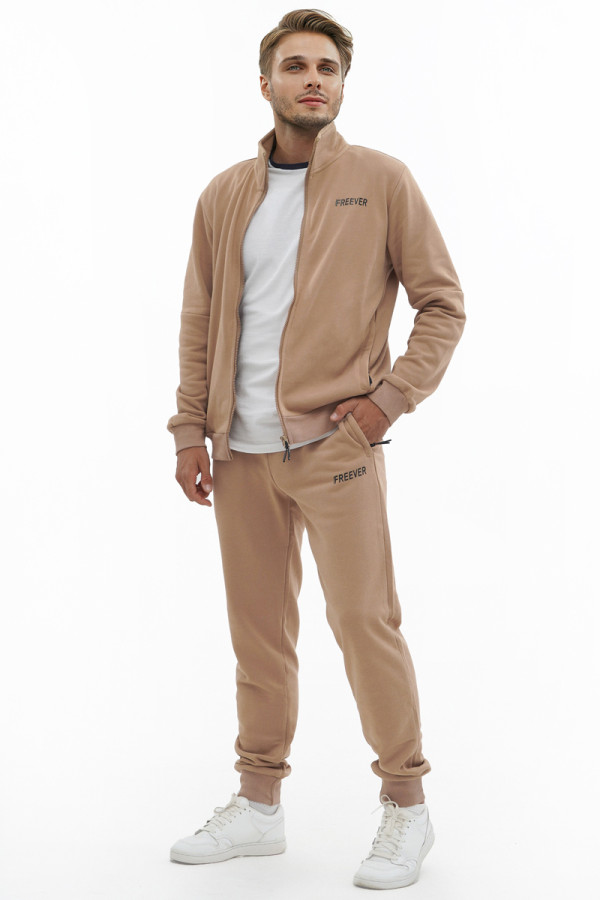 Men's tracksuit Freever UF 8710 beige, Фото №2- freever.ua