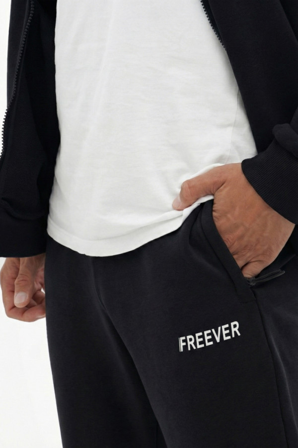 Men's tracksuit Freever UF 8710 black, Фото №4- freever.ua
