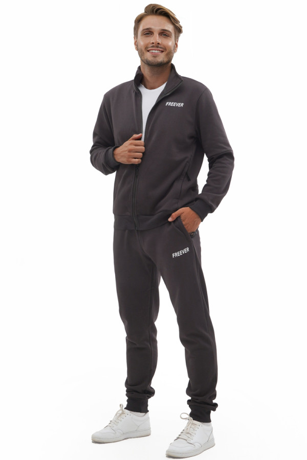 Men's tracksuit Freever UF 8710 gray, Фото №2- freever.ua