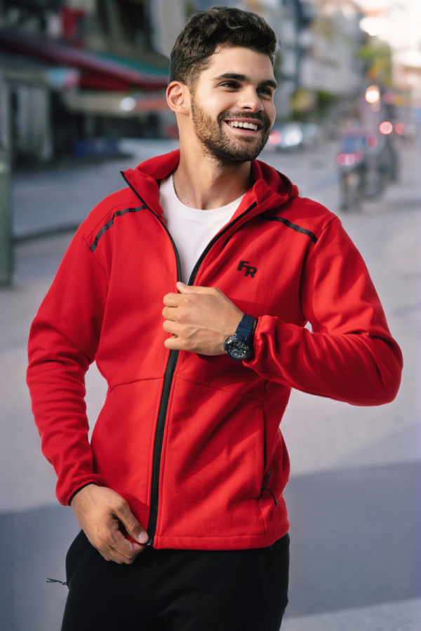 Sports jacket men's Freever AF 8713 red, Фото №2- freever.ua