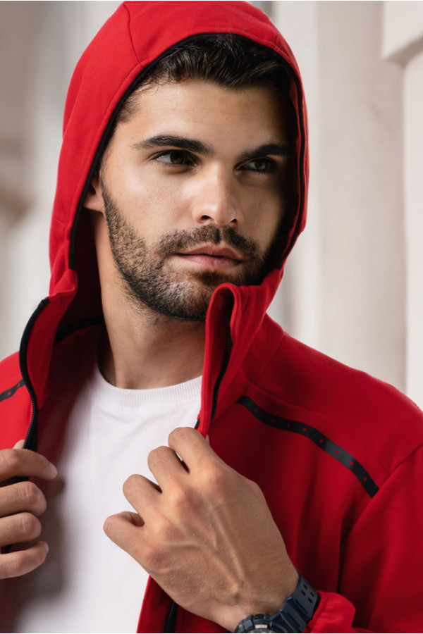 Sports jacket men's Freever AF 8713 red, Фото №6- freever.ua