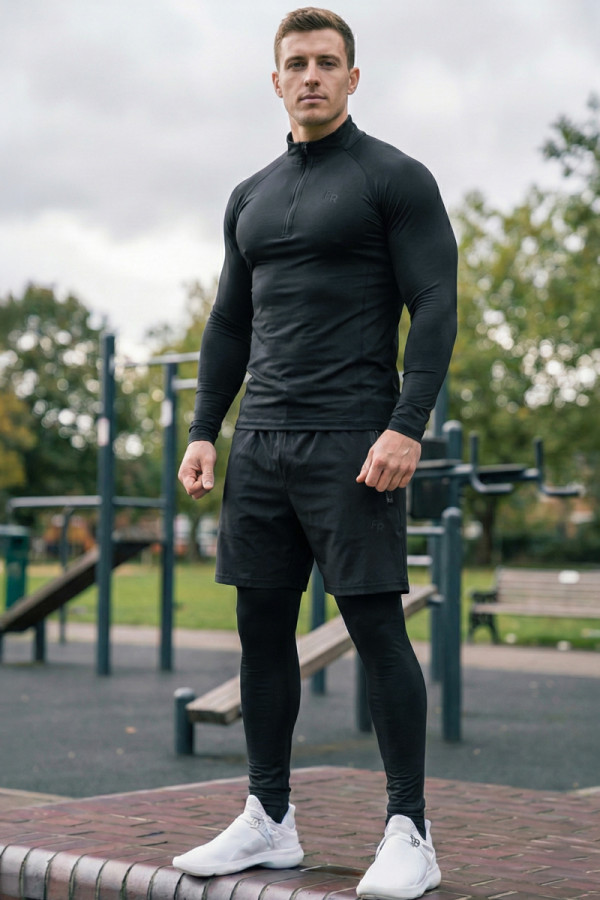 Thermounterwäsche für Herren (Set) Freever NF 8718 schwarz, Фото №2- freever.ua