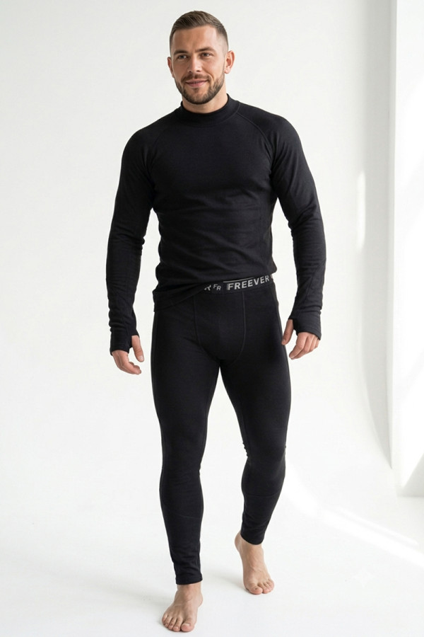 Men's thermal underwear set Freever JF 8730 black