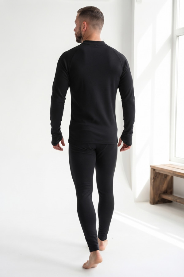 Men's thermal underwear set Freever JF 8730 black, Фото №2- freever.ua