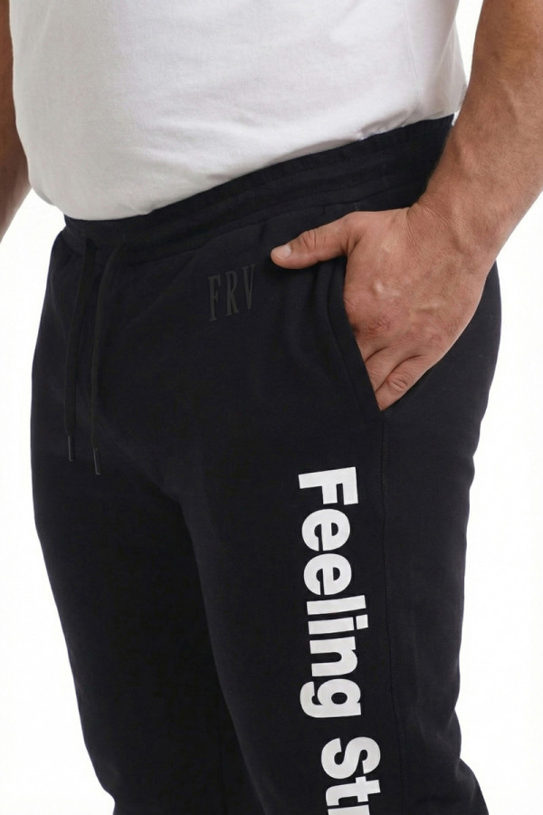 Tracksuit pants men's Freever NF 8829 black, Фото №2- freever.ua