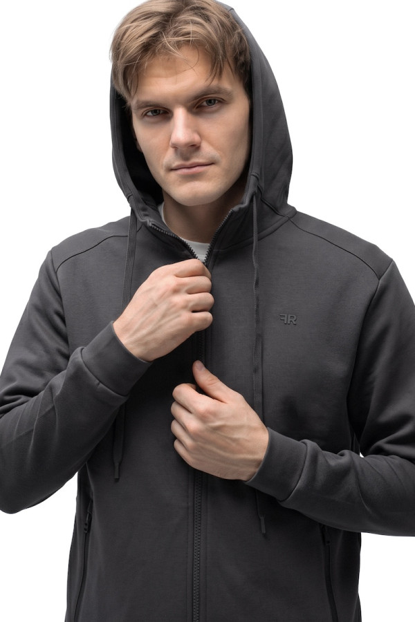 Men's sports jacket Freever JF 8420 gray, Фото №2- freever.ua