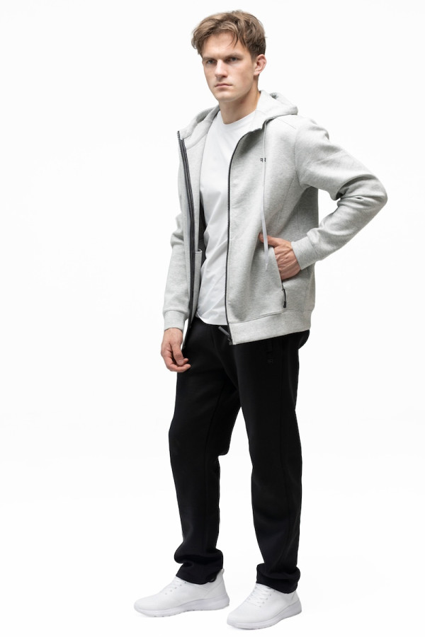 Men's sports jacket Freever JF 8420 light gray, Фото №3- freever.ua