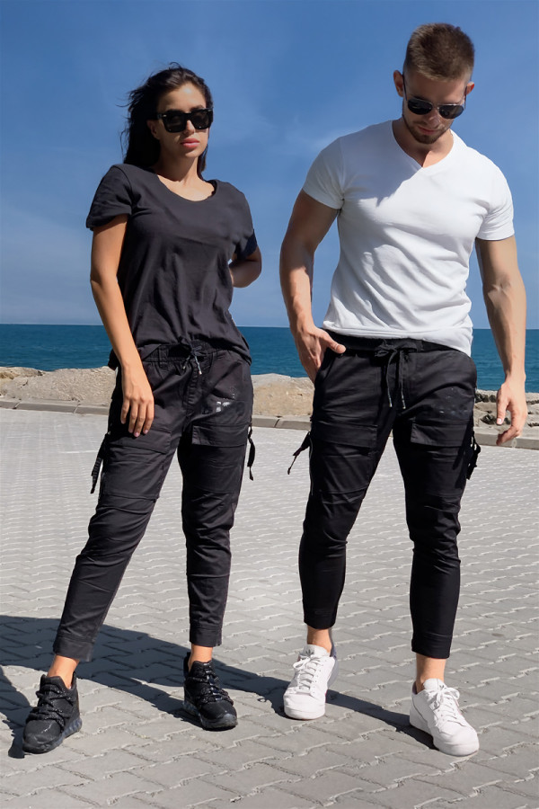 Freever NF 8906 black kargo pants, Фото №4- freever.ua