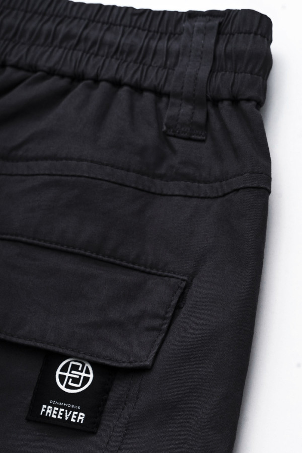 Freever NF 8906 black kargo pants, Фото №7- freever.ua