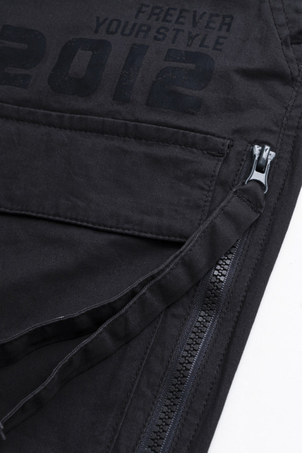 Freever NF 8906 black kargo pants, Фото №4- freever.ua
