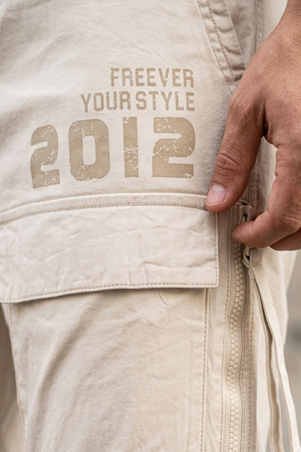Cargo pants Freever NF 8906 Milk, Фото №3- freever.ua