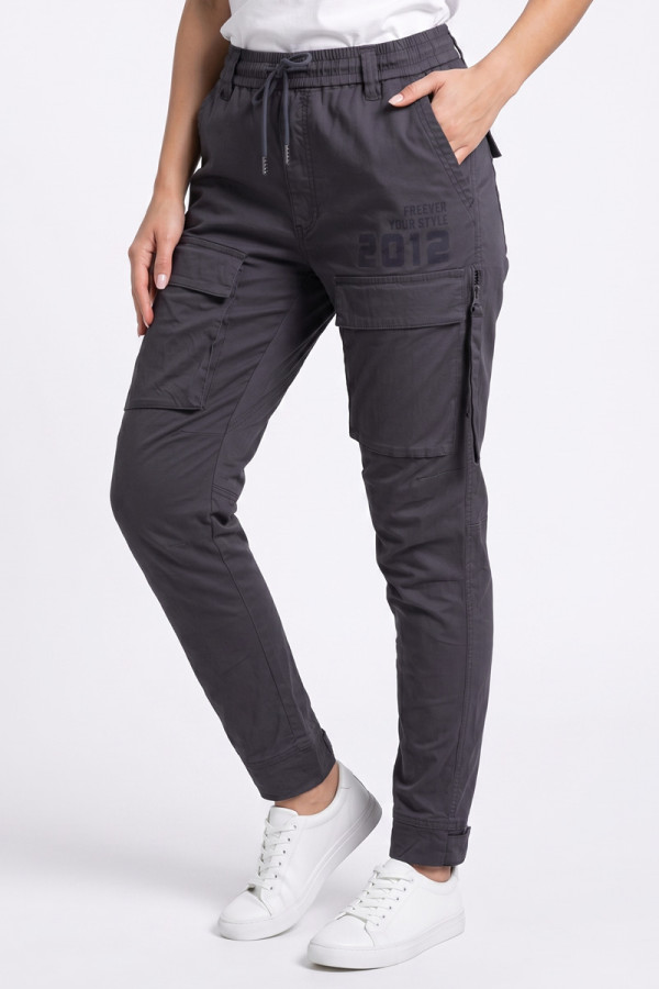 Freever NF 8906 gray kargo pants, Фото №4- freever.ua