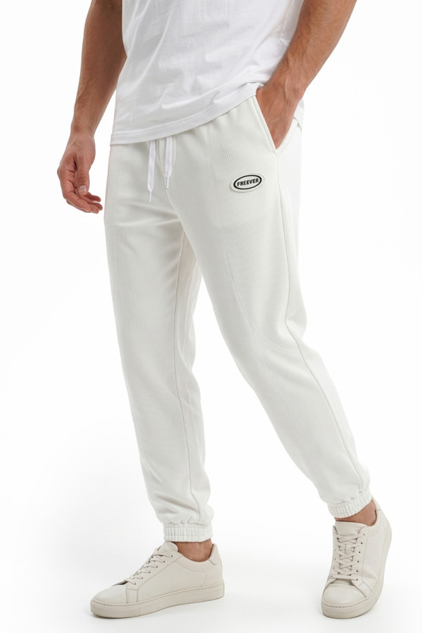 Men's sports pants Freever WF 8909 white