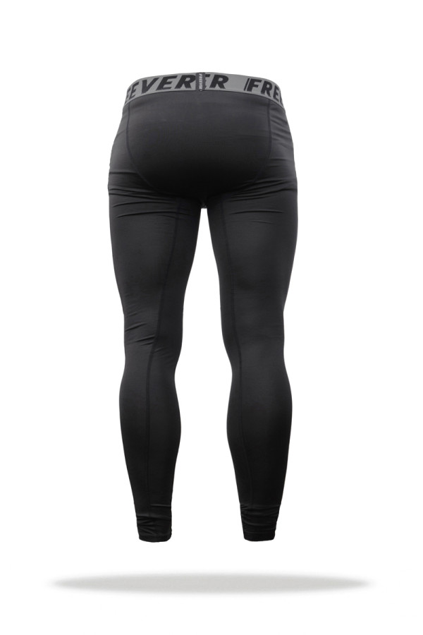 Fitness leggings for men Freever UF 8913 black, Фото №3- freever.ua