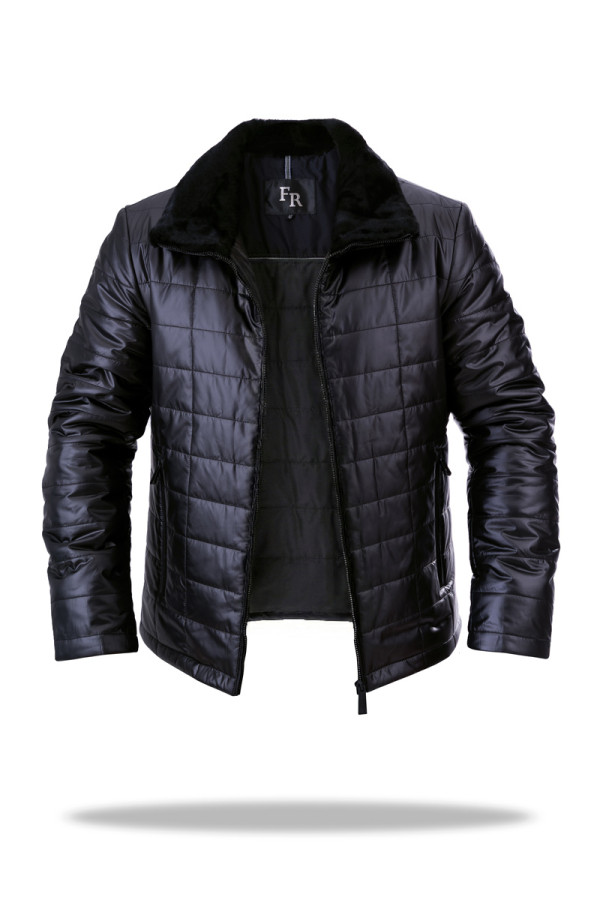 Camel wool jacket for men Freever UF 9014 black