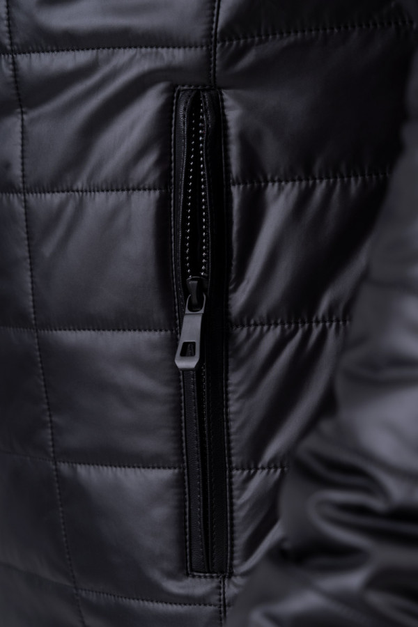 Camel wool jacket for men Freever UF 9014 black, Фото №6- freever.ua