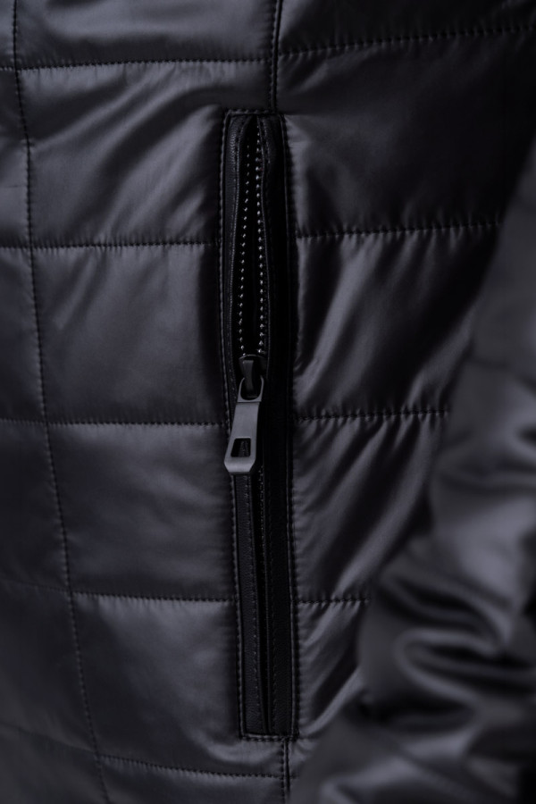 Camel wool jacket for men Freever UF 9014 black, Фото №6- freever.ua