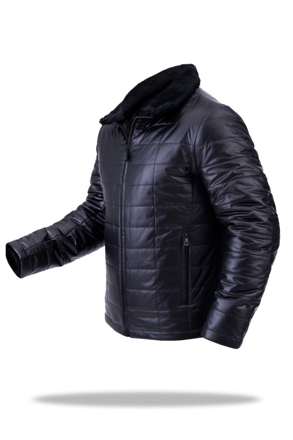 Camel wool jacket for men Freever UF 9014 black, Фото №3- freever.ua