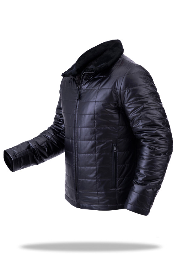 Camel wool jacket for men Freever UF 9014 black, Фото №3- freever.ua
