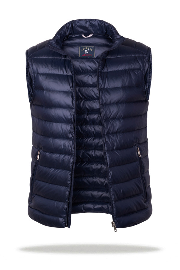 Men's down vest Freever NF 916 dark blue, Фото №2- freever.ua
