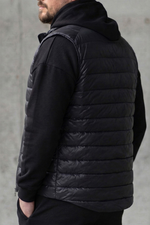 Men's down vest Freever NF 916 black, Фото №6- freever.ua