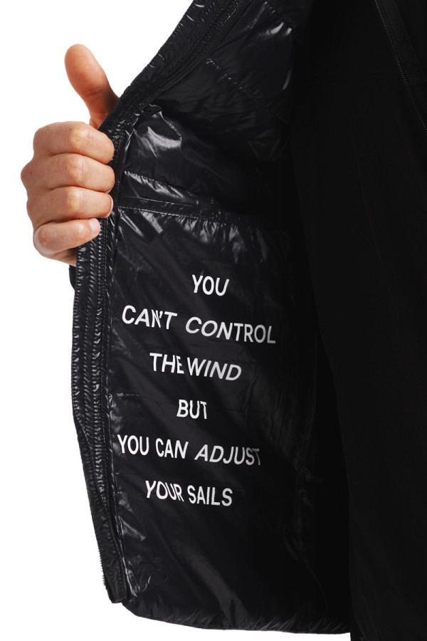 Men's down vest Freever NF 916 black, Фото №4- freever.ua
