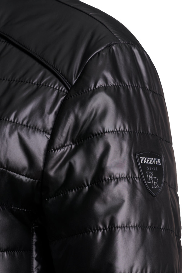 Men's demi-seasonal jacket Freever NF 9206 black, Фото №6- freever.ua