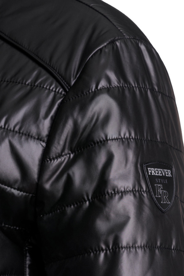 Men's demi-seasonal jacket Freever NF 9206 black, Фото №7- freever.ua