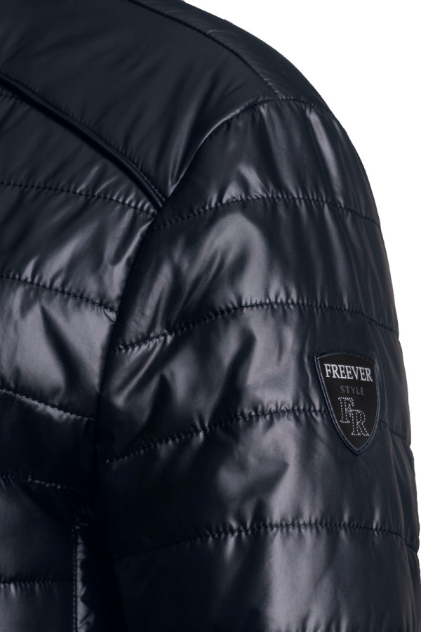 Men's demi-seasonal jacket Freever NF 9206 dark blue, Фото №5- freever.ua