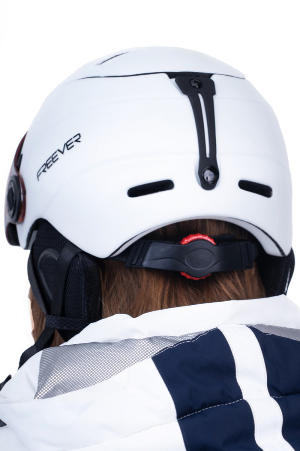 Ski helmet with visor Freever GF MS95 white, Фото №3- freever.ua